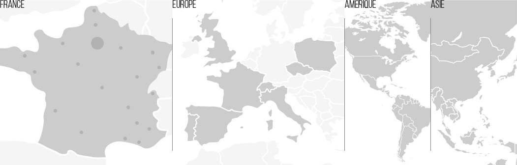 France - Europe - Amérique - Asie