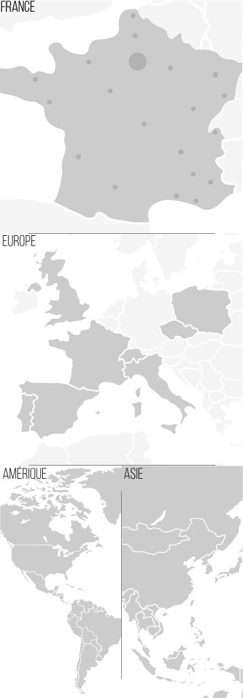 France - Europe - Amérique - Asie